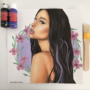 One-of-a-Kind Ariana Grande Painting ♡